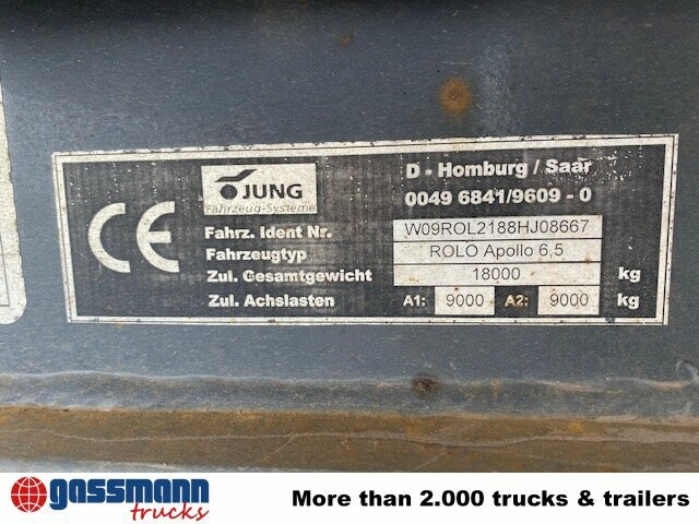 Rolo Apollo 6,5 Schlittenabroller - Remorque ampliroll/ Multibenne: photos 5 Rolo Apollo 6,5 Schlittenabroller - Remorque ampliroll/ Multibenne: photos 5