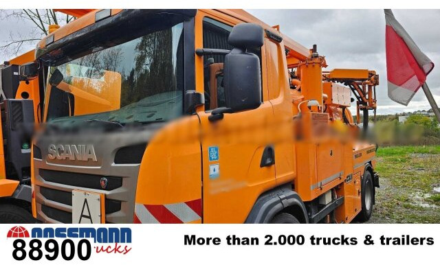 Scania G 320 4x2, Müller Vacumaster ca. 5,5m³, Funk - Balayeuse de voirie: photos 1 Scania G 320 4x2, Müller Vacumaster ca. 5,5m³, Funk - Balayeuse de voirie: photos 1