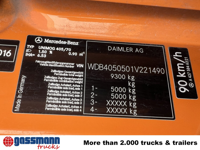 Unimog U 20 U405/70 4x4, Kipper, Winterdienstplatte - Véhicule utilitaire: photos 5 Unimog U 20 U405/70 4x4, Kipper, Winterdienstplatte - Véhicule utilitaire: photos 5