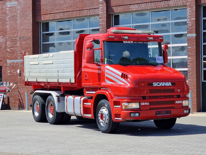 Scania T124-420 6x4 - Tipper - Retarder - Full steel - HUB Reduction - Manual gearbox - Camion benne: photos 3 Scania T124-420 6x4 - Tipper - Retarder - Full steel - HUB Reduction - Manual gearbox - Camion benne: photos 3