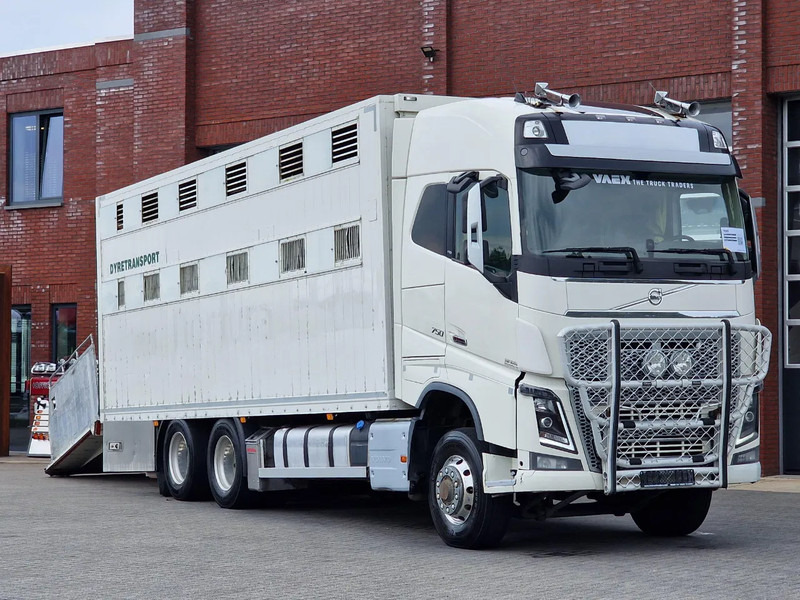 Volvo FH 16.750 6x6/6x4 2 deck livestock - Full air - VEB + - Camion bétaillère: photos 1 Volvo FH 16.750 6x6/6x4 2 deck livestock - Full air - VEB + - Camion bétaillère: photos 1