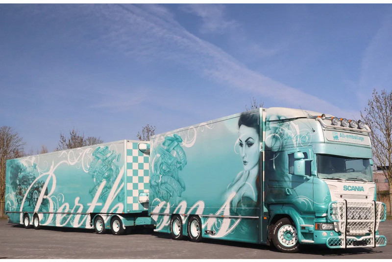 Scania R560 V8 R560 | BERTHONS HOT ROD | CUSTOM SPECIAL TRUCK - Semi-remorque fourgon: photos 1 Scania R560 V8 R560 | BERTHONS HOT ROD | CUSTOM SPECIAL TRUCK - Semi-remorque fourgon: photos 1
