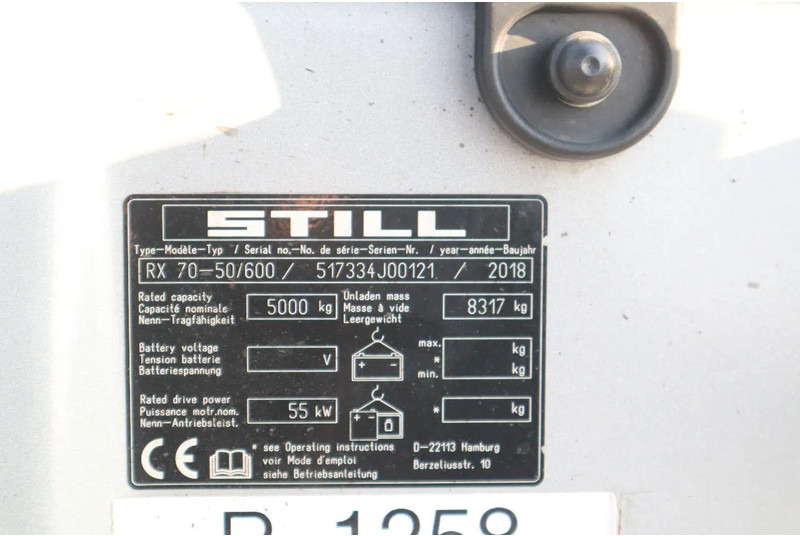 Chariot élévateur diesel Still RX 70-50 /600 | TRIPLEX | FORK EXT. | SIDESHIFT: photos 20 Chariot élévateur diesel Still RX 70-50 /600 | TRIPLEX | FORK EXT. | SIDESHIFT: photos 20