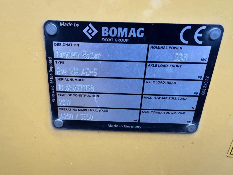 Rouleau compresseur Bomag BW138 AD-5: photos 14
