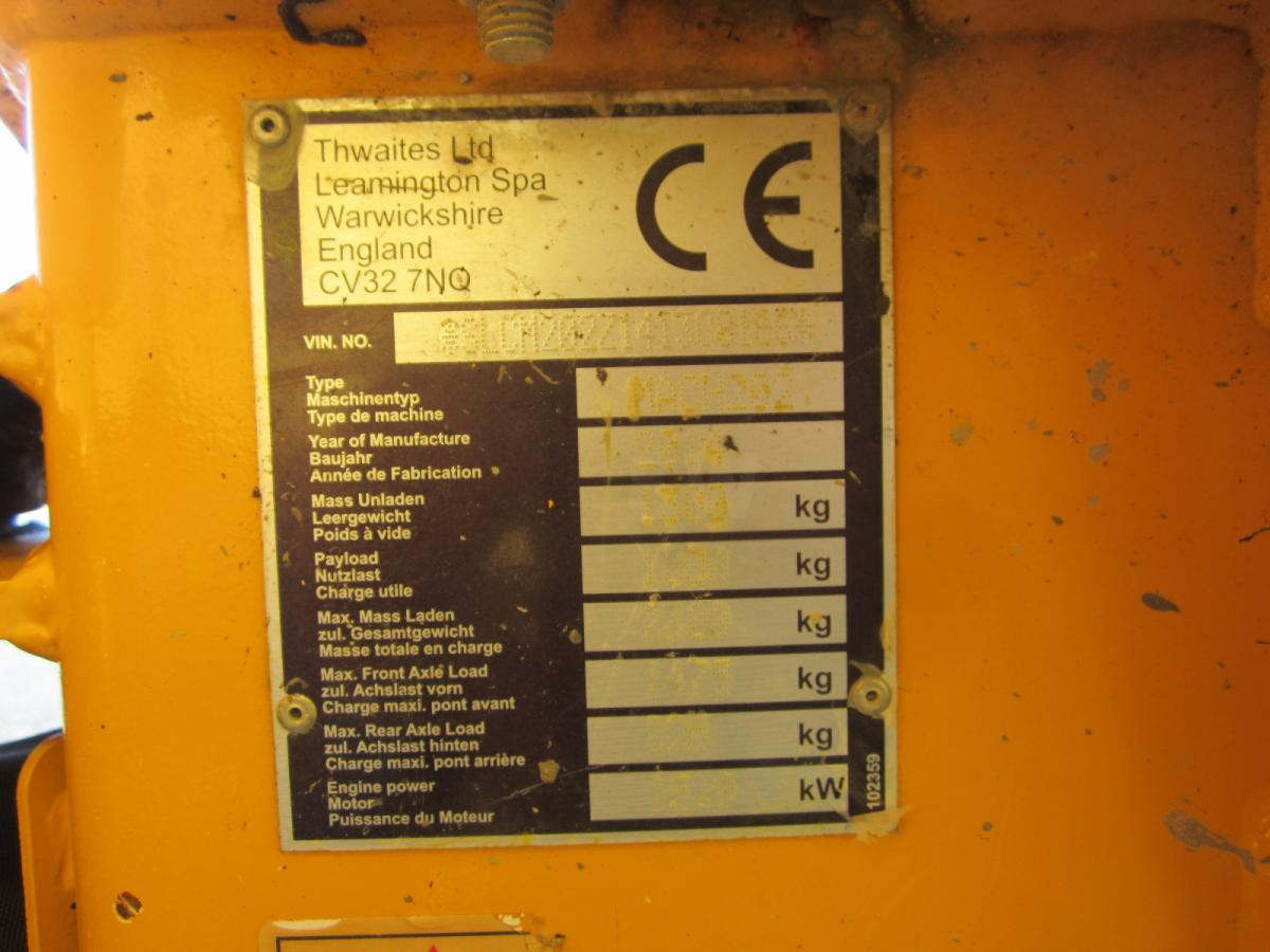 Mini tombereau Thwaites MACH 202: photos 12