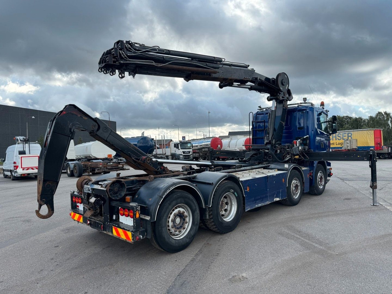 Scania G480 8x2*6 Hakenlift / Hiab 244 EP-5 Hipro - Camion grue: photos 3 Scania G480 8x2*6 Hakenlift / Hiab 244 EP-5 Hipro - Camion grue: photos 3