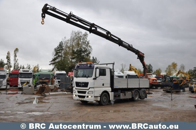 MAN TGX Palfinger 18002 6x2 - Camion plateau: photos 1 MAN TGX Palfinger 18002 6x2 - Camion plateau: photos 1