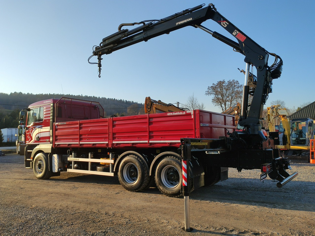 Camion benne, Camion grue MAN Man 26.440 6x4 HDS HIAB 166 B-3 DUO Wywrotka Meiller 2-stronna: photos 23