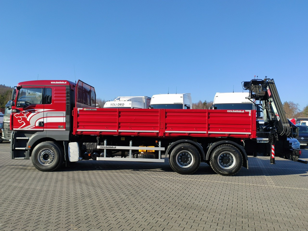 Camion benne, Camion grue MAN Man 26.440 6x4 HDS HIAB 166 B-3 DUO Wywrotka Meiller 2-stronna: photos 8