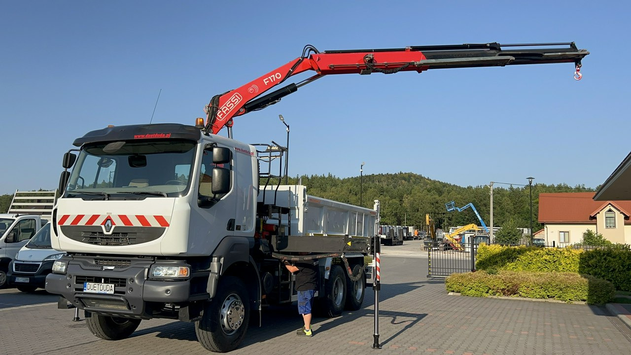 Camion benne, Camion grue Renault Kerax 26.390 6x4 Mocny HDS FASSI F170 Sterowanie Radiowe: photos 11