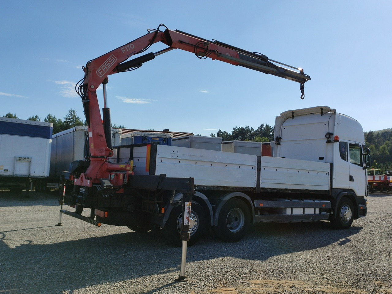 Scania 124L 420 6x2 Retarder HDS FASSI F170 Budowlanka - Camion plateau, Camion grue: photos 2 Scania 124L 420 6x2 Retarder HDS FASSI F170 Budowlanka - Camion plateau, Camion grue: photos 2