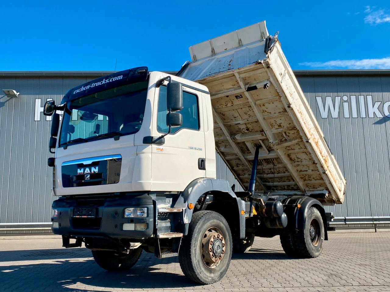 MAN TGM 18.290 4x4 | MEILLER*AHK*Oel*Blatt*1.Hand - Camion benne: photos 1 MAN TGM 18.290 4x4 | MEILLER*AHK*Oel*Blatt*1.Hand - Camion benne: photos 1
