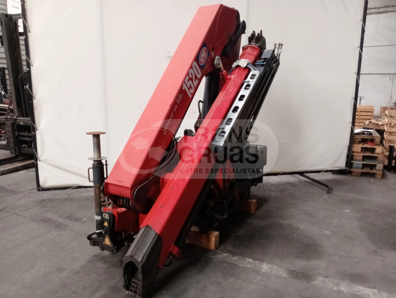 Grúa hidráulica HMF 1520 K4 - Grue auxiliaire: photos 3 Grúa hidráulica HMF 1520 K4 - Grue auxiliaire: photos 3