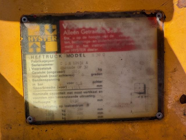 Hyster H 70 C - Chariot télescopique: photos 5 Hyster H 70 C - Chariot télescopique: photos 5