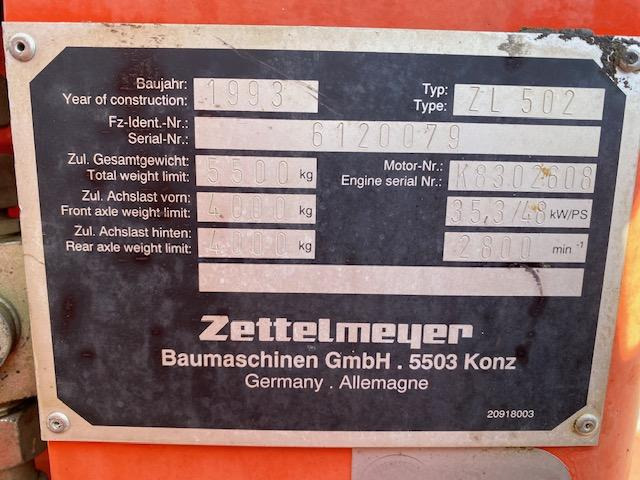 Zettelmeyer ZL 502 - Chargeuse sur pneus: photos 5 Zettelmeyer ZL 502 - Chargeuse sur pneus: photos 5