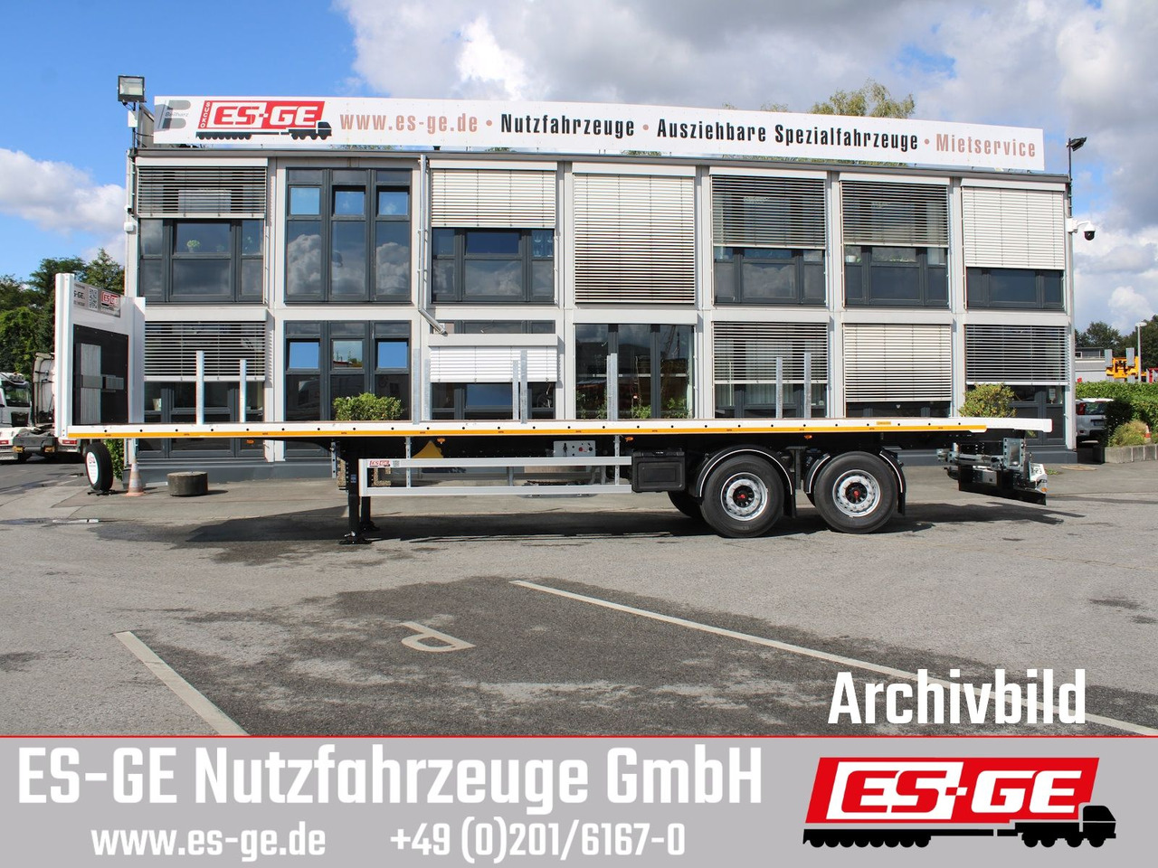 ES-GE 2-Achs-Sattelanhänger - Semi-remorque plateau: photos 5 ES-GE 2-Achs-Sattelanhänger - Semi-remorque plateau: photos 5