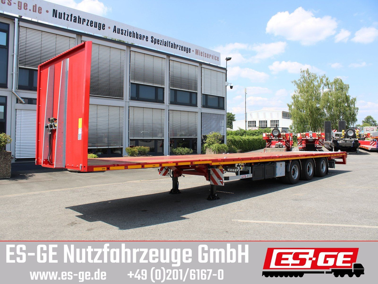 ES-GE 3-Achs Megatrailer, hydr. Heckabsenkung - Semi-remorque plateau: photos 4 ES-GE 3-Achs Megatrailer, hydr. Heckabsenkung - Semi-remorque plateau: photos 4