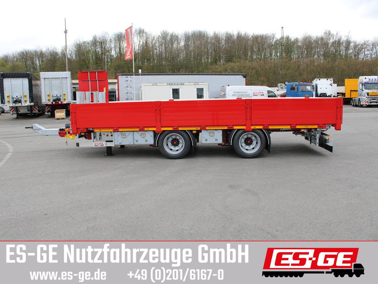 ES-GE Tandemanhänger - Containerverr. - Remorque plateau: photos 2 ES-GE Tandemanhänger - Containerverr. - Remorque plateau: photos 2