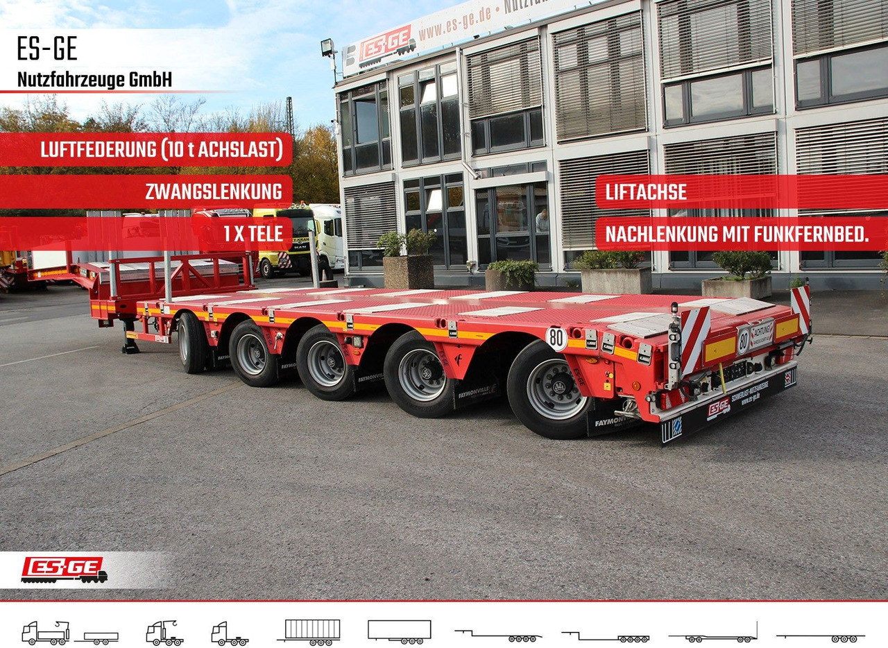 Faymonville Multimax Satteltieflader - hydr. gelenkt - Semi-remorque surbaissé: photos 1 Faymonville Multimax Satteltieflader - hydr. gelenkt - Semi-remorque surbaissé: photos 1