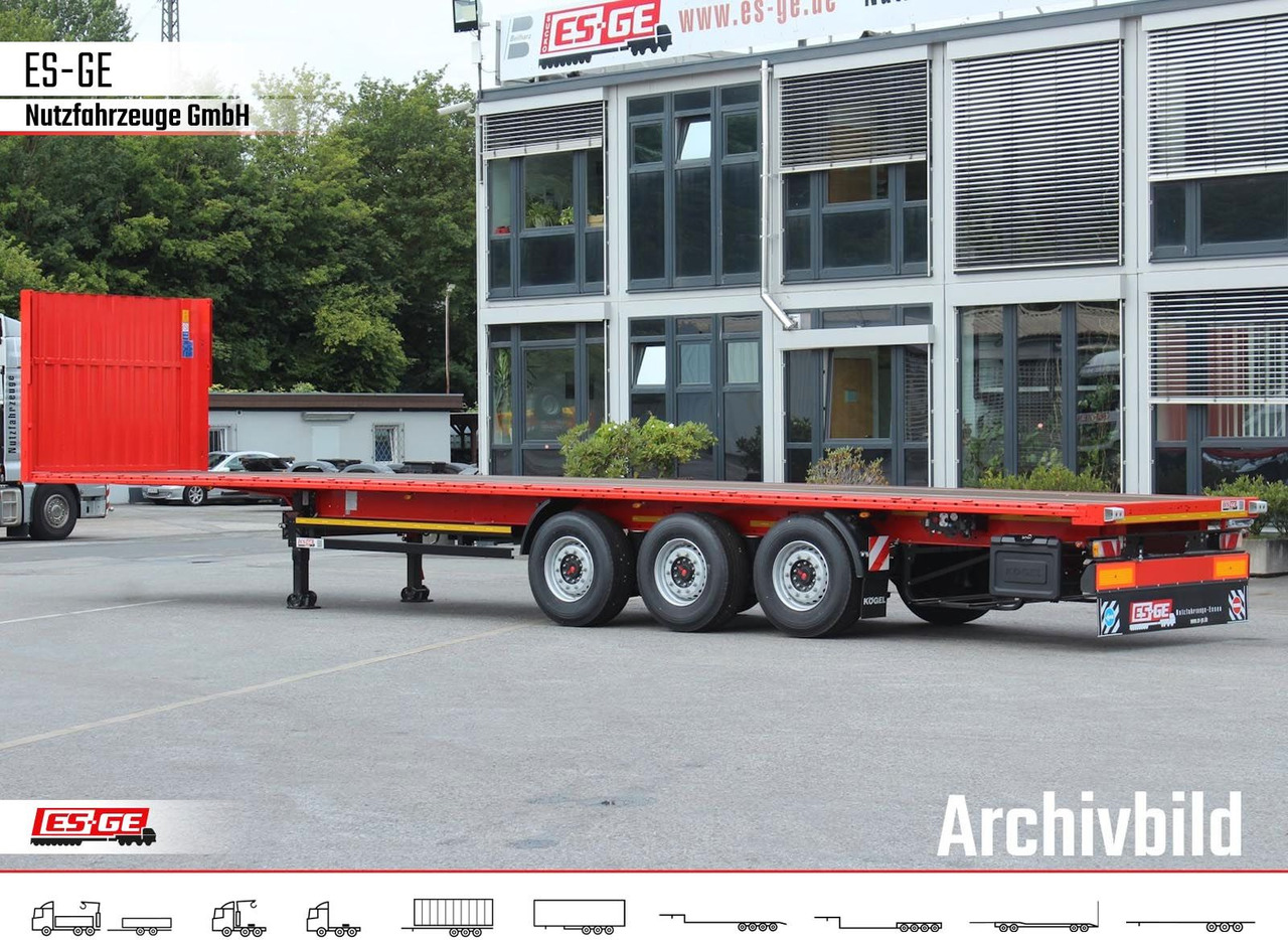 Kögel Multi Chassis. Rungen - Semi-remorque plateau: photos 1 Kögel Multi Chassis. Rungen - Semi-remorque plateau: photos 1