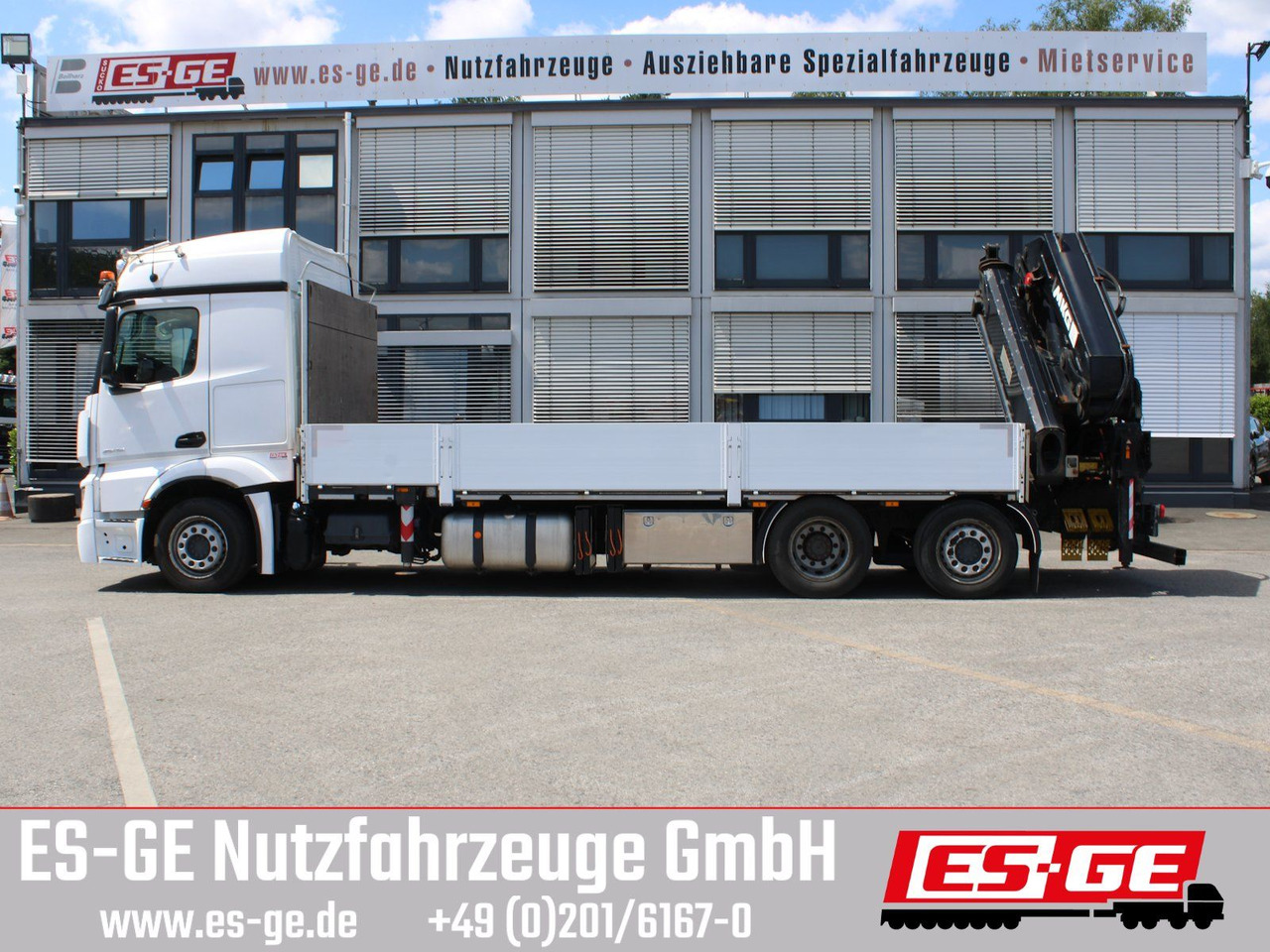 Mercedes-Benz 2546 6X2 ACTROS mit MKG Ladekran HLK 531HP a5 - Camion plateau, Camion grue: photos 5 Mercedes-Benz 2546 6X2 ACTROS mit MKG Ladekran HLK 531HP a5 - Camion plateau, Camion grue: photos 5