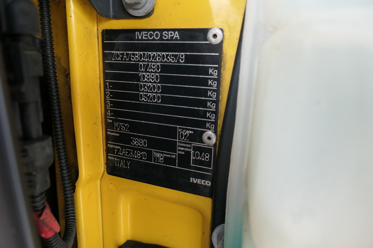 Fourgon grand volume IVECO EuroCargo ML 75 E 16 P LBW LUFT EURO-5 Koffer-In: photos 15