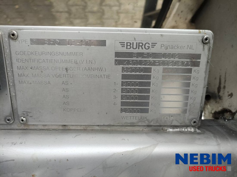 Burg BPDO 12-27 Z - 26.930Ltr - Semi-remorque citerne: photos 4 Burg BPDO 12-27 Z - 26.930Ltr - Semi-remorque citerne: photos 4