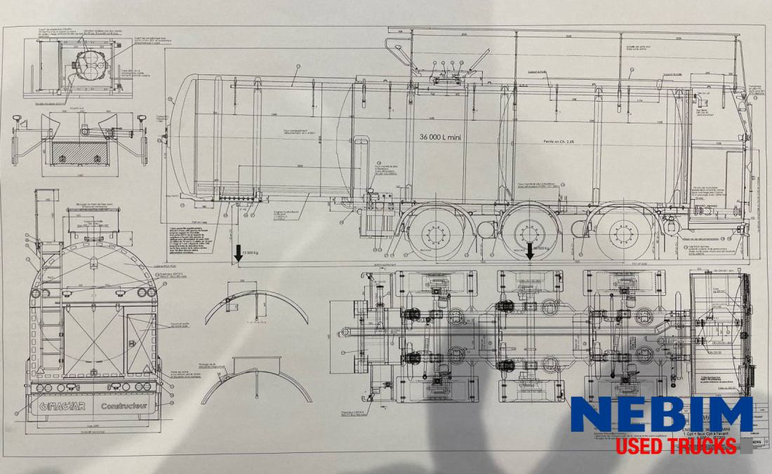 Magyar S43EDD Milk Tank - 36.000L - Semi-remorque citerne: photos 3 Magyar S43EDD Milk Tank - 36.000L - Semi-remorque citerne: photos 3