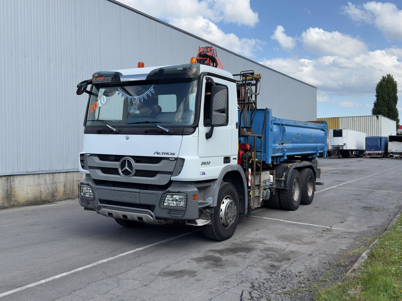 Mercedes-Benz ACTROS 2632 - Camion benne, Camion grue: photos 1 Mercedes-Benz ACTROS 2632 - Camion benne, Camion grue: photos 1
