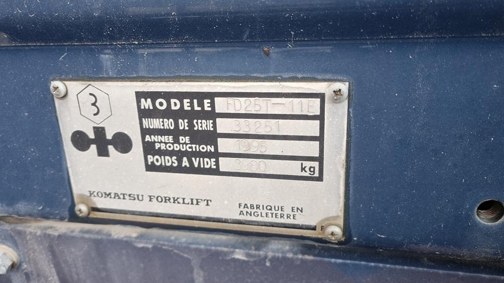 Chariot élévateur diesel Komatsu FD25T: photos 8