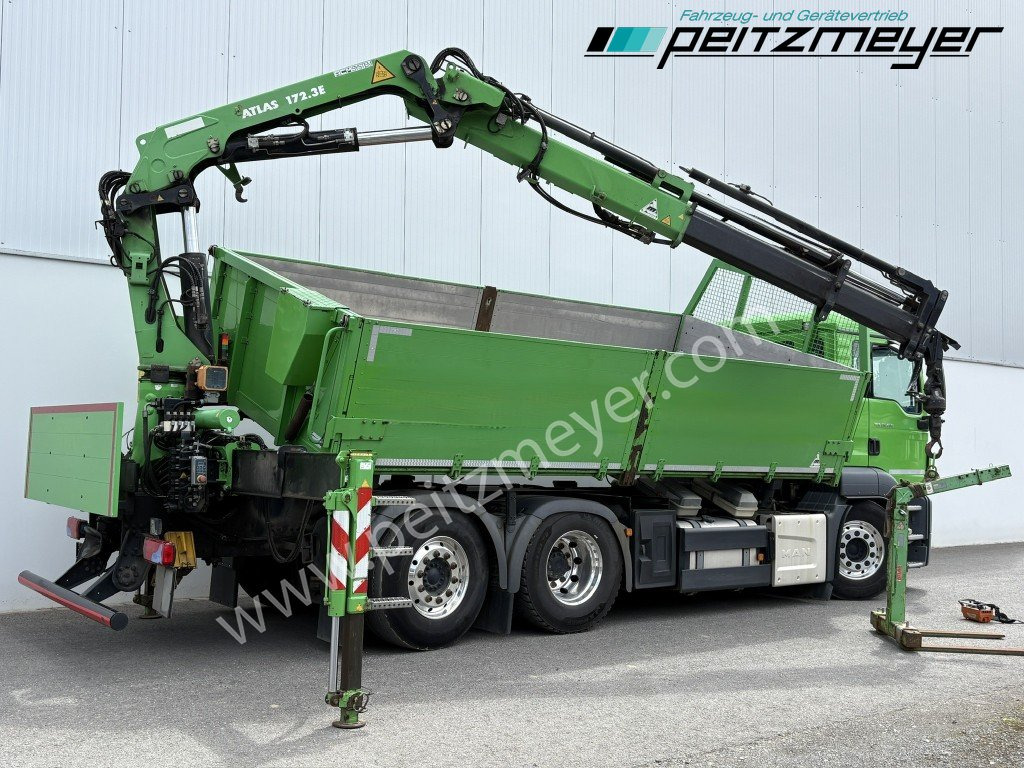 MAN TGS 26.460 FL 6x2 Kipper+Kran+Funk Lenkachse, 2-Seitenkipper, Atlas 172.3 - Camion benne, Camion grue: photos 4 MAN TGS 26.460 FL 6x2 Kipper+Kran+Funk Lenkachse, 2-Seitenkipper, Atlas 172.3 - Camion benne, Camion grue: photos 4