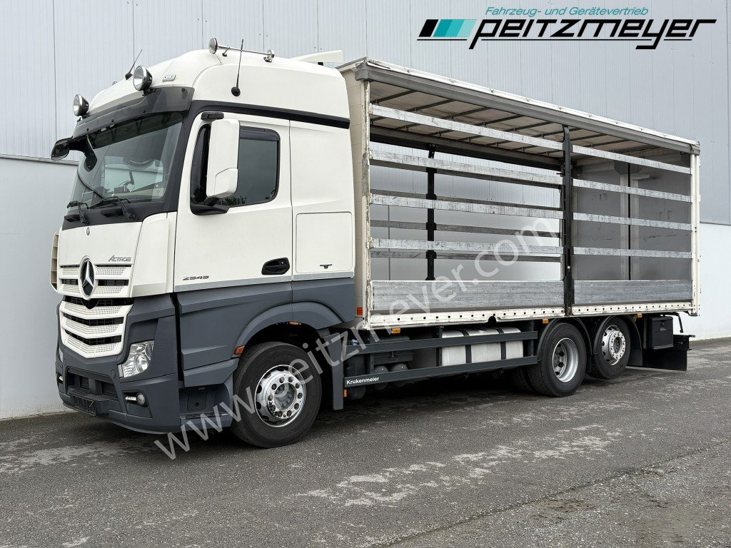 MERCEDES-BENZ Actros 2545 LL Pritsche, Klima, Standklima, PPC, EU 6 MP 4 - Edscha - Camion plateau: photos 1 MERCEDES-BENZ Actros 2545 LL Pritsche, Klima, Standklima, PPC, EU 6 MP 4 - Edscha - Camion plateau: photos 1