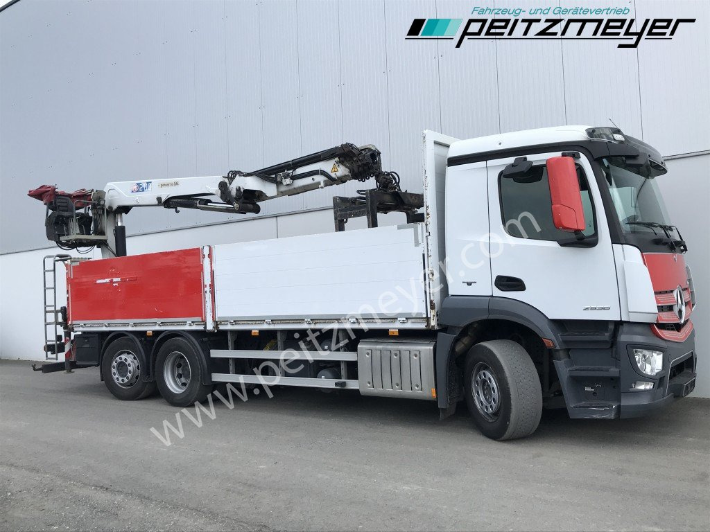 MERCEDES-BENZ Antos 2536 LL Pritsche HMF 2110-L5 5 fach Ausschub mit Steinzange - Camion plateau, Camion grue: photos 2 MERCEDES-BENZ Antos 2536 LL Pritsche HMF 2110-L5 5 fach Ausschub mit Steinzange - Camion plateau, Camion grue: photos 2