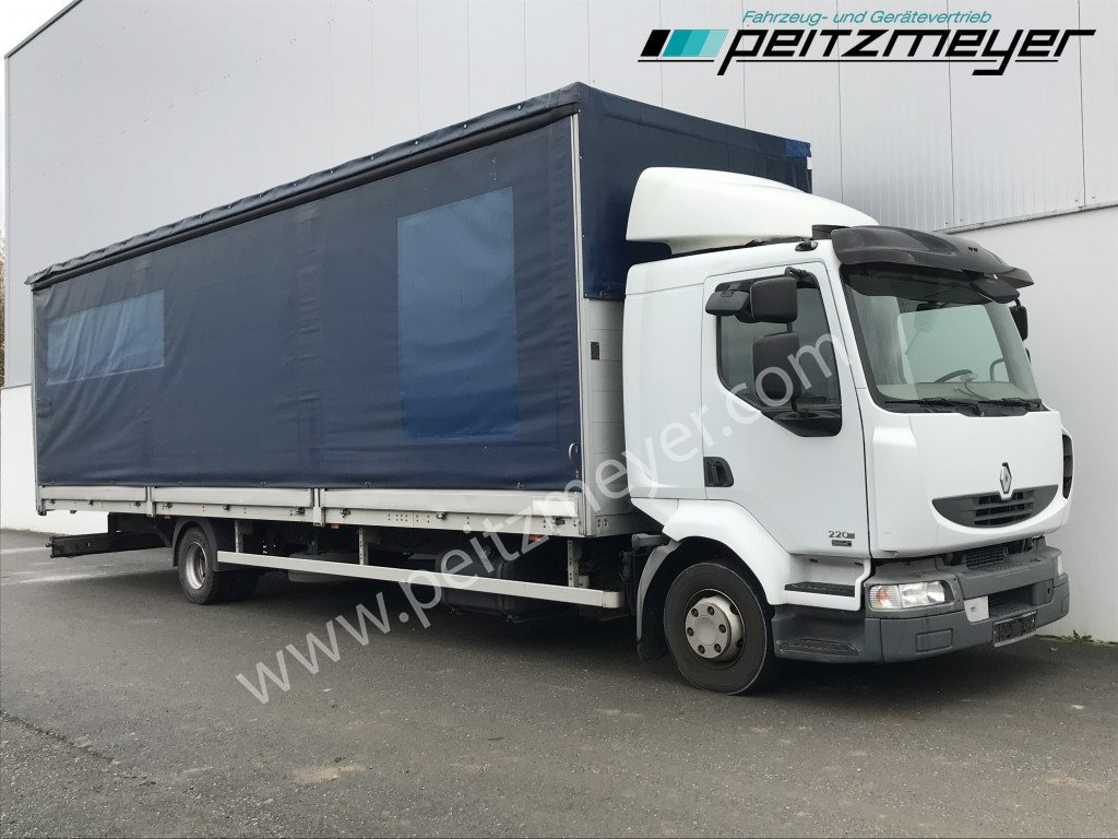 RENAULT (F) Midlum 220.12 Maxi Pritsche 9,5 m MAXI - Camion à rideaux coulissants: photos 2 RENAULT (F) Midlum 220.12 Maxi Pritsche 9,5 m MAXI - Camion à rideaux coulissants: photos 2