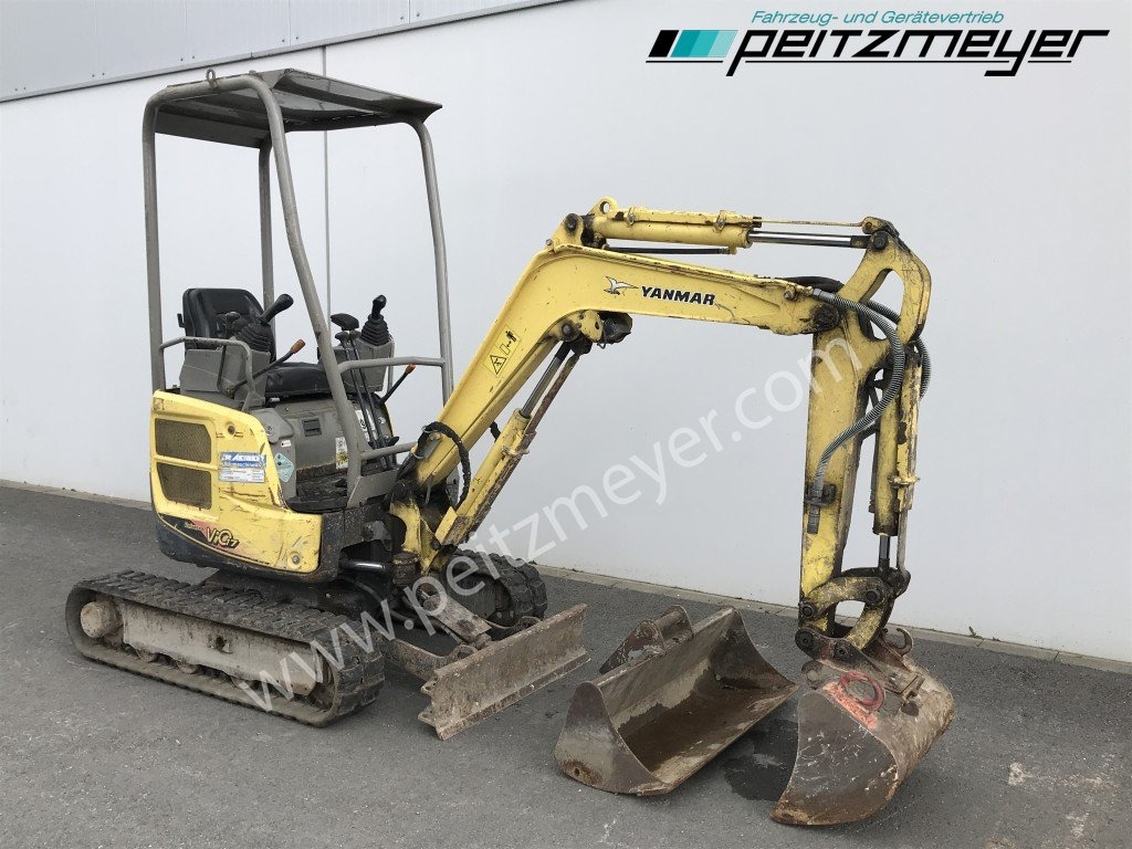 YANMAR MINIBAGGER Vio 17 verstellbares Fahrwerk Schnellwechsler mit 60 er und 100 Löffel - Mini pelle: photos 2 YANMAR MINIBAGGER Vio 17 verstellbares Fahrwerk Schnellwechsler mit 60 er und 100 Löffel - Mini pelle: photos 2