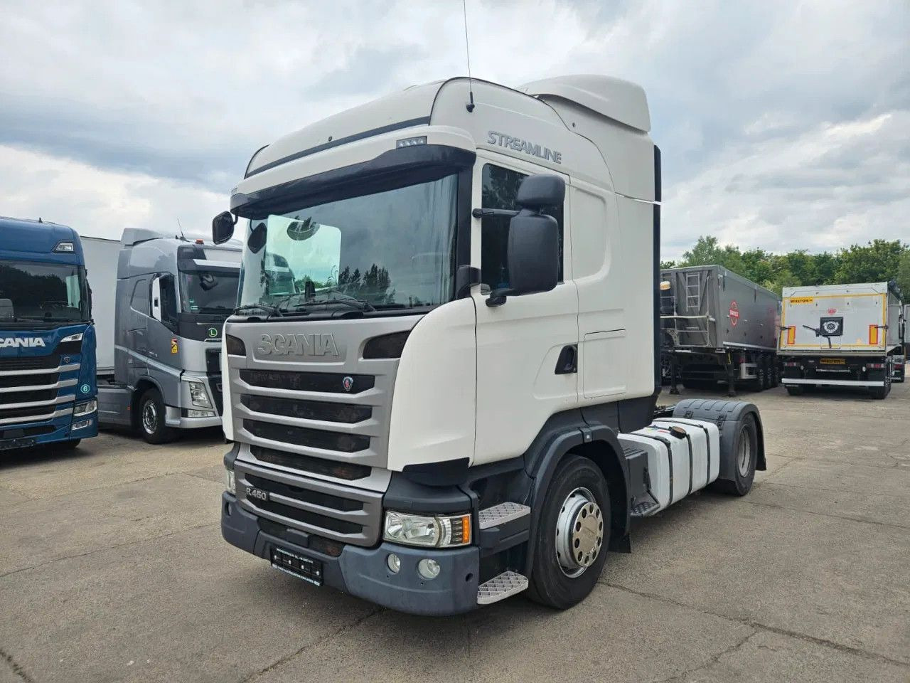 Scania R450 Hydraulics, HighLine, Standklima 2 units - Tracteur routier: photos 1 Scania R450 Hydraulics, HighLine, Standklima 2 units - Tracteur routier: photos 1