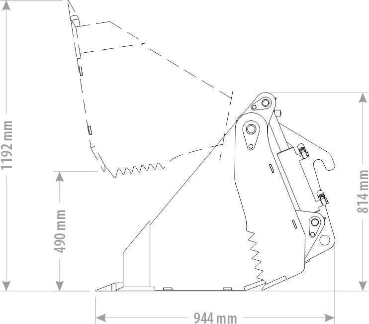 Klappschaufel 4 in 1 Schaufel Radlader Kramer Cat Liebherr Euro - Godet pour chargeur: photos 2 Klappschaufel 4 in 1 Schaufel Radlader Kramer Cat Liebherr Euro - Godet pour chargeur: photos 2