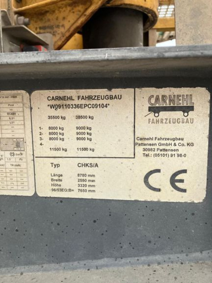 CARNEHL Kippauflieger CHKS A Kippauflieger - Semi-remorque benne: photos 4 CARNEHL Kippauflieger CHKS A Kippauflieger - Semi-remorque benne: photos 4