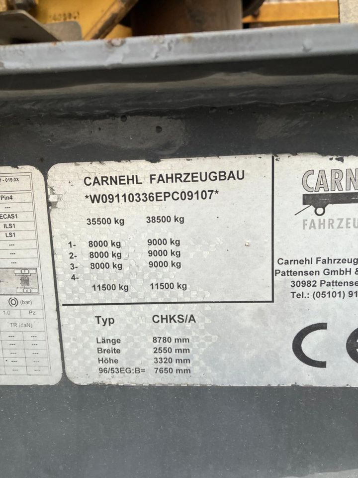 CARNEHL Kippauflieger CHKS A Kippauflieger - Semi-remorque benne: photos 4 CARNEHL Kippauflieger CHKS A Kippauflieger - Semi-remorque benne: photos 4