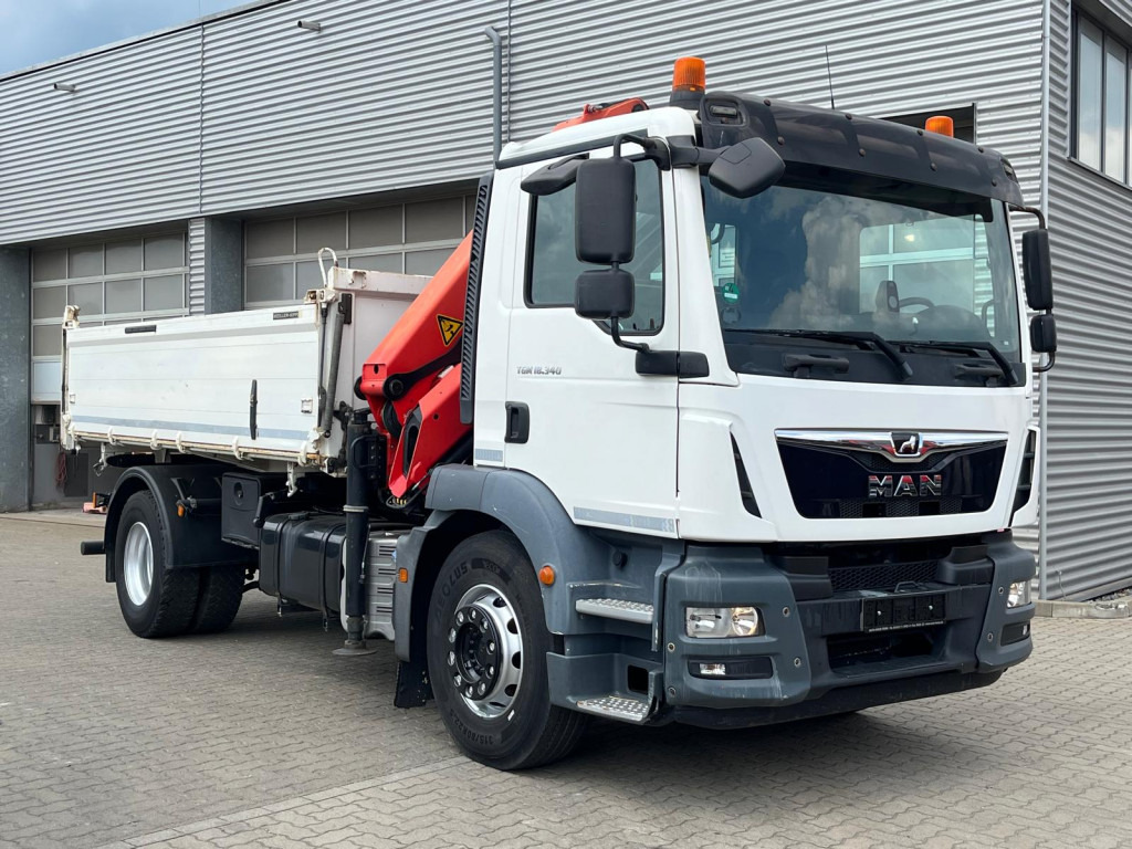 MAN TG-M 18.340 4x2 2-Achs Kipper Kran Palf. PK 13001 KA - Camion benne, Camion grue: photos 5 MAN TG-M 18.340 4x2 2-Achs Kipper Kran Palf. PK 13001 KA - Camion benne, Camion grue: photos 5