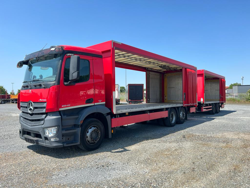 Camion à rideaux coulissants MERCEDES-BENZ Antos 2540 L 6x2 Pritsche LBW Coca Cola, 8,2m Getränke: photos 12