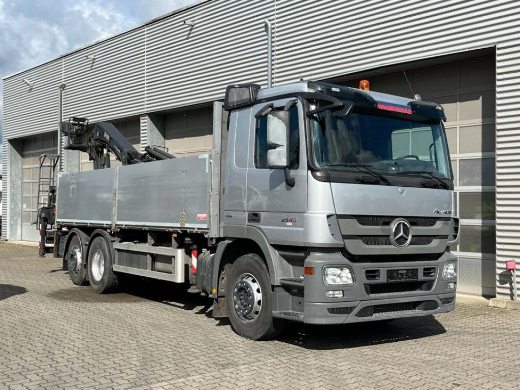 Mercedes-Benz Actros 2546 L 6x2 Pritsche Heckkran Hiab 288 6x - Camion plateau, Camion grue: photos 2 Mercedes-Benz Actros 2546 L 6x2 Pritsche Heckkran Hiab 288 6x - Camion plateau, Camion grue: photos 2