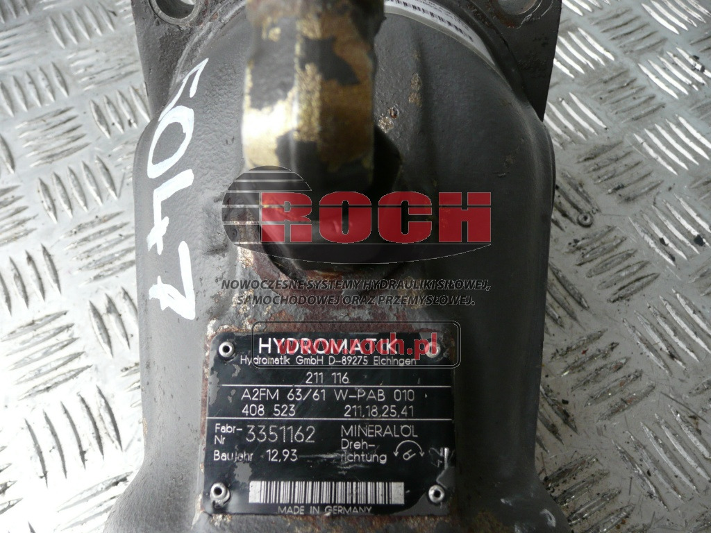 HYDROMATIK 211116 A2FM/61W-PAB010 408523 211.18.25.41 - Moteur hydraulique: photos 2 HYDROMATIK 211116 A2FM/61W-PAB010 408523 211.18.25.41 - Moteur hydraulique: photos 2