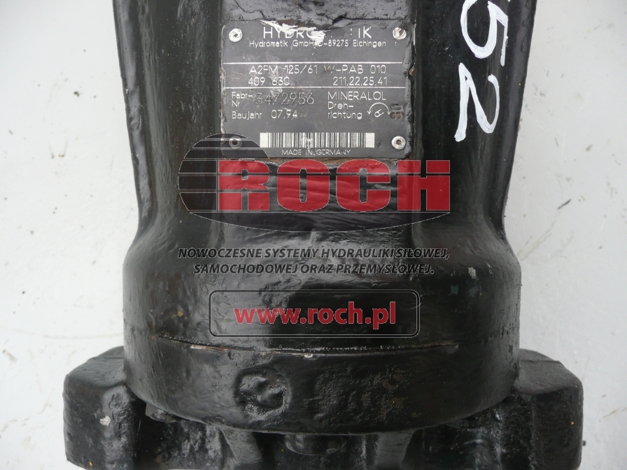 HYDROMATIK A2FM125/61W-PAB010 409630 211.22.25.41 - Moteur hydraulique pour Pelle sur pneus: photos 2 HYDROMATIK A2FM125/61W-PAB010 409630 211.22.25.41 - Moteur hydraulique pour Pelle sur pneus: photos 2
