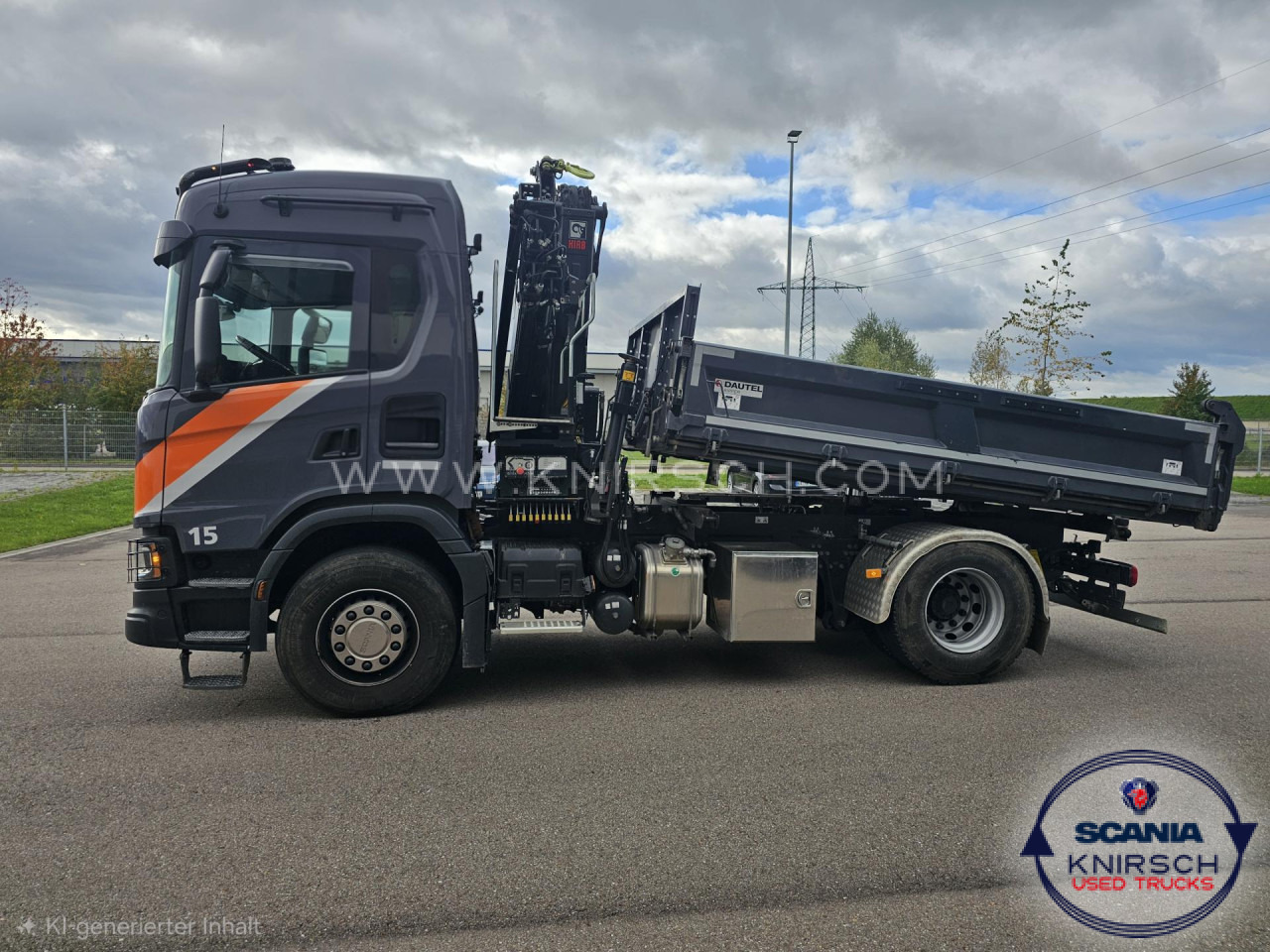 SCANIA G 320 B4x2NA 3-Seitenkipper Dautel mit Kran Hiab - Utilitaire benne: photos 2 SCANIA G 320 B4x2NA 3-Seitenkipper Dautel mit Kran Hiab - Utilitaire benne: photos 2