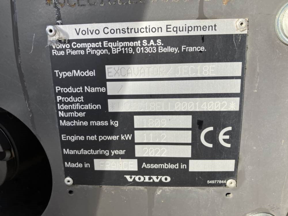 Volvo JEC18E Electric en crédit-bail Volvo JEC18E Electric: photos 10