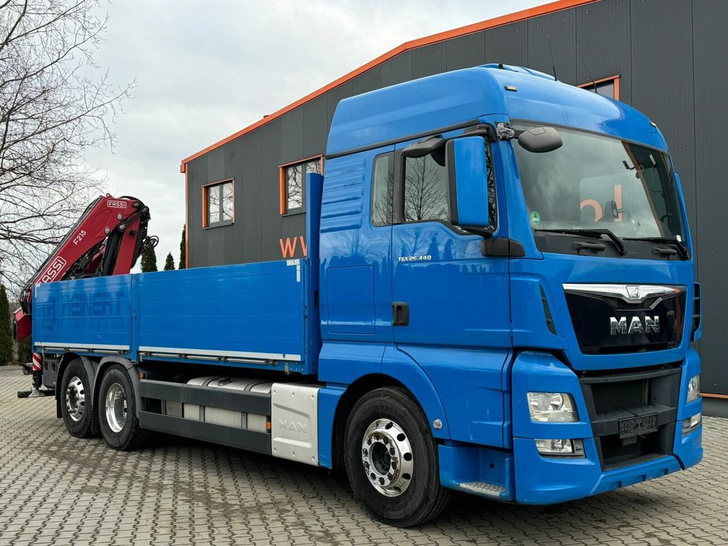 Camion grue MAN TGX 26.440 6x2 Pritsche Kran FASSI F215: photos 1