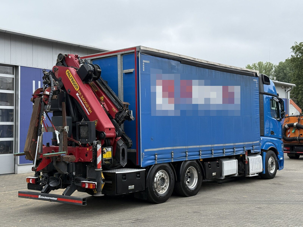 Mercedes-Benz Actros 6x2 Pritsche Kran Palfinger PK34002 + JIB - Camion à rideaux coulissants, Camion grue: photos 3 Mercedes-Benz Actros 6x2 Pritsche Kran Palfinger PK34002 + JIB - Camion à rideaux coulissants, Camion grue: photos 3