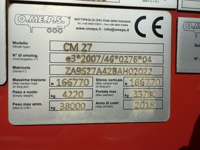 O.ME.P.S Silo Auflieger 27 m³ - Asche, Gülle - Citerne pulvérulente: photos 2 O.ME.P.S Silo Auflieger 27 m³ - Asche, Gülle - Citerne pulvérulente: photos 2