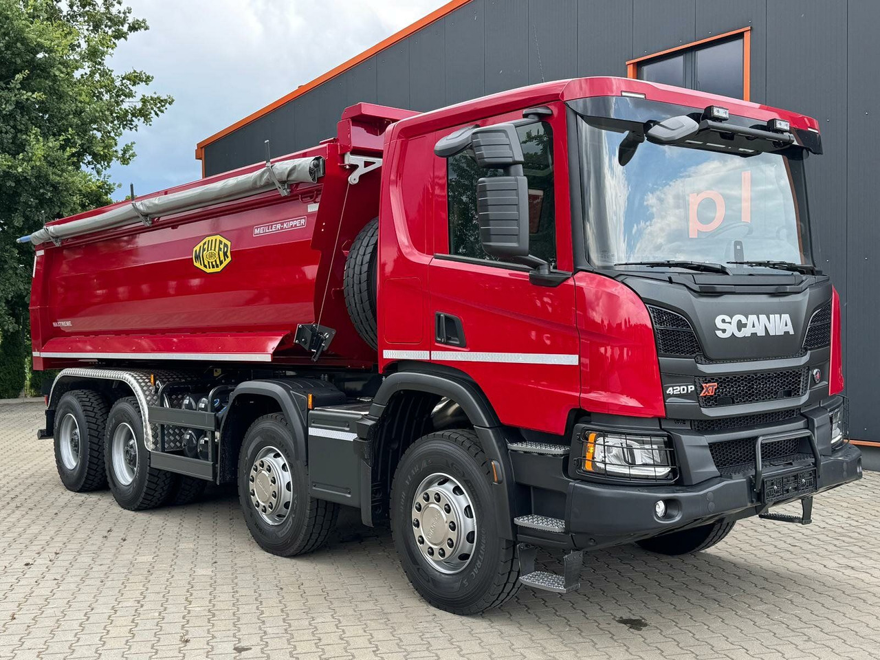 Scania P 420 8x4 Kipper Meiller Euro 6 - Camion benne: photos 1 Scania P 420 8x4 Kipper Meiller Euro 6 - Camion benne: photos 1